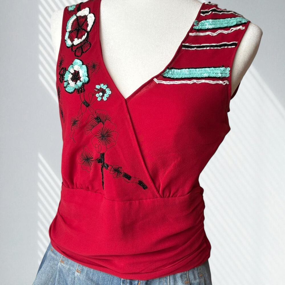 Nwt designer karen miller sleeveless top